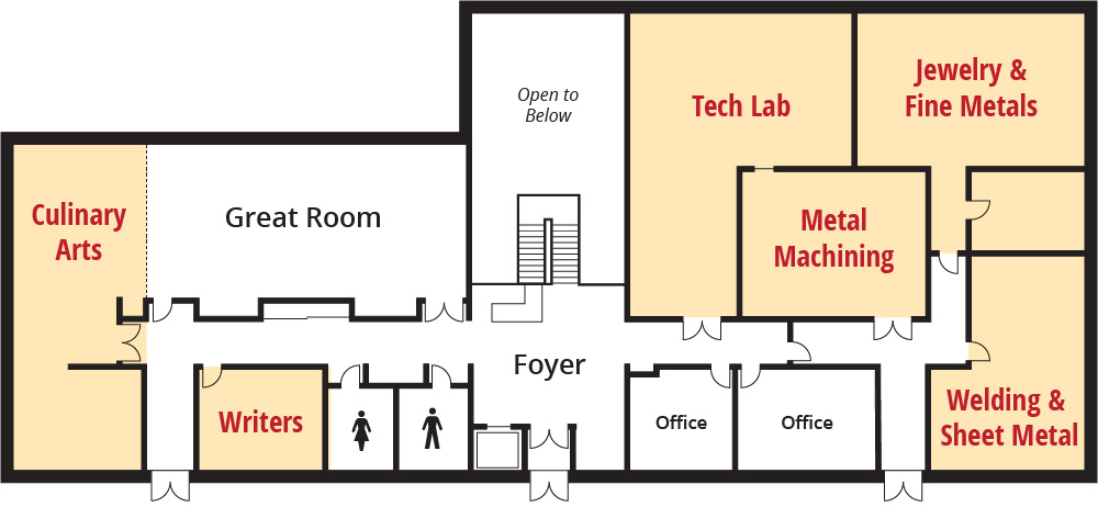 Upper level BARN floorplan