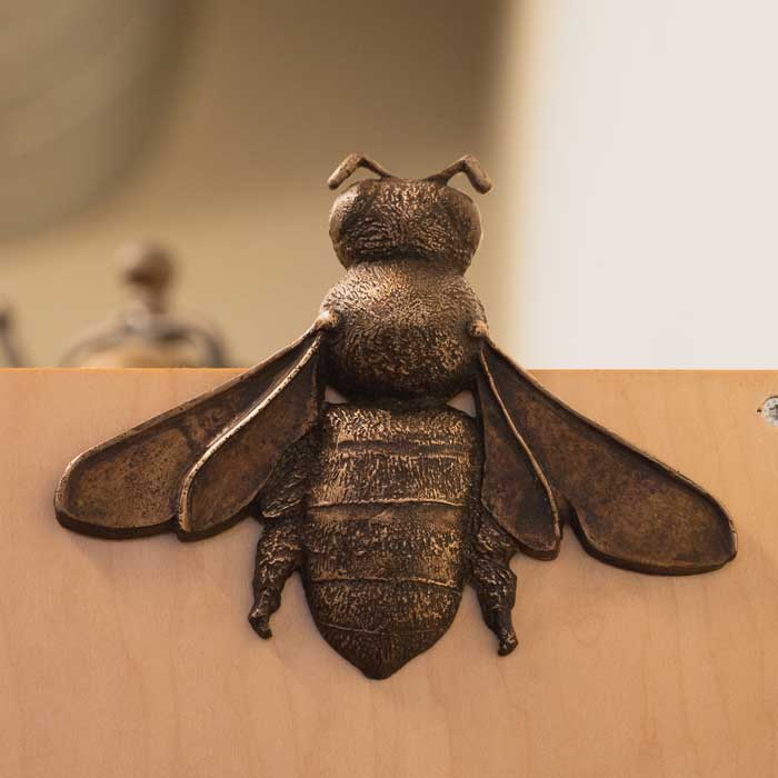 Cast bronze bee