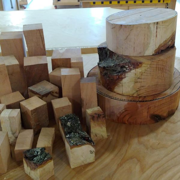wood rounds and blocks for turning