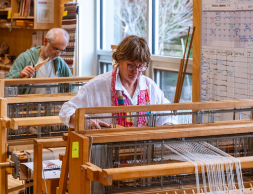Sara Bixler Rib-Weaving Class a Big Success
