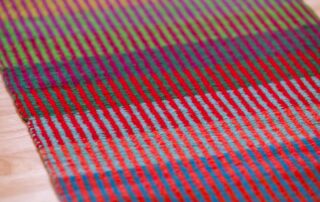 extreme closeup of rib weave