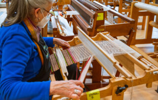 weaver practices during Bixler workshop