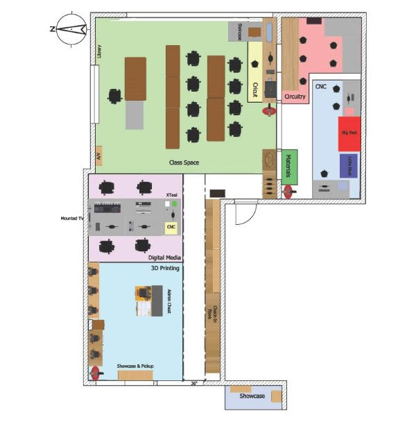 tech lab layout