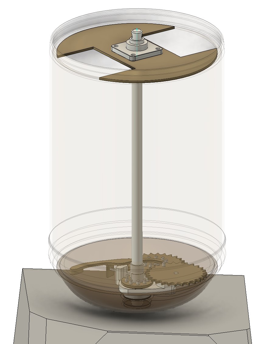 Fusion 3D model of prayer wheel