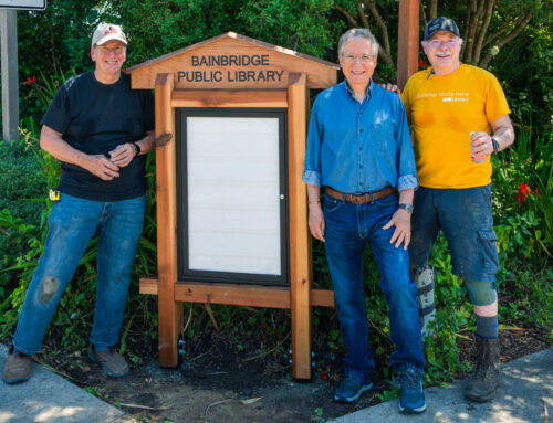 BARN Makers Craft New Library Sign