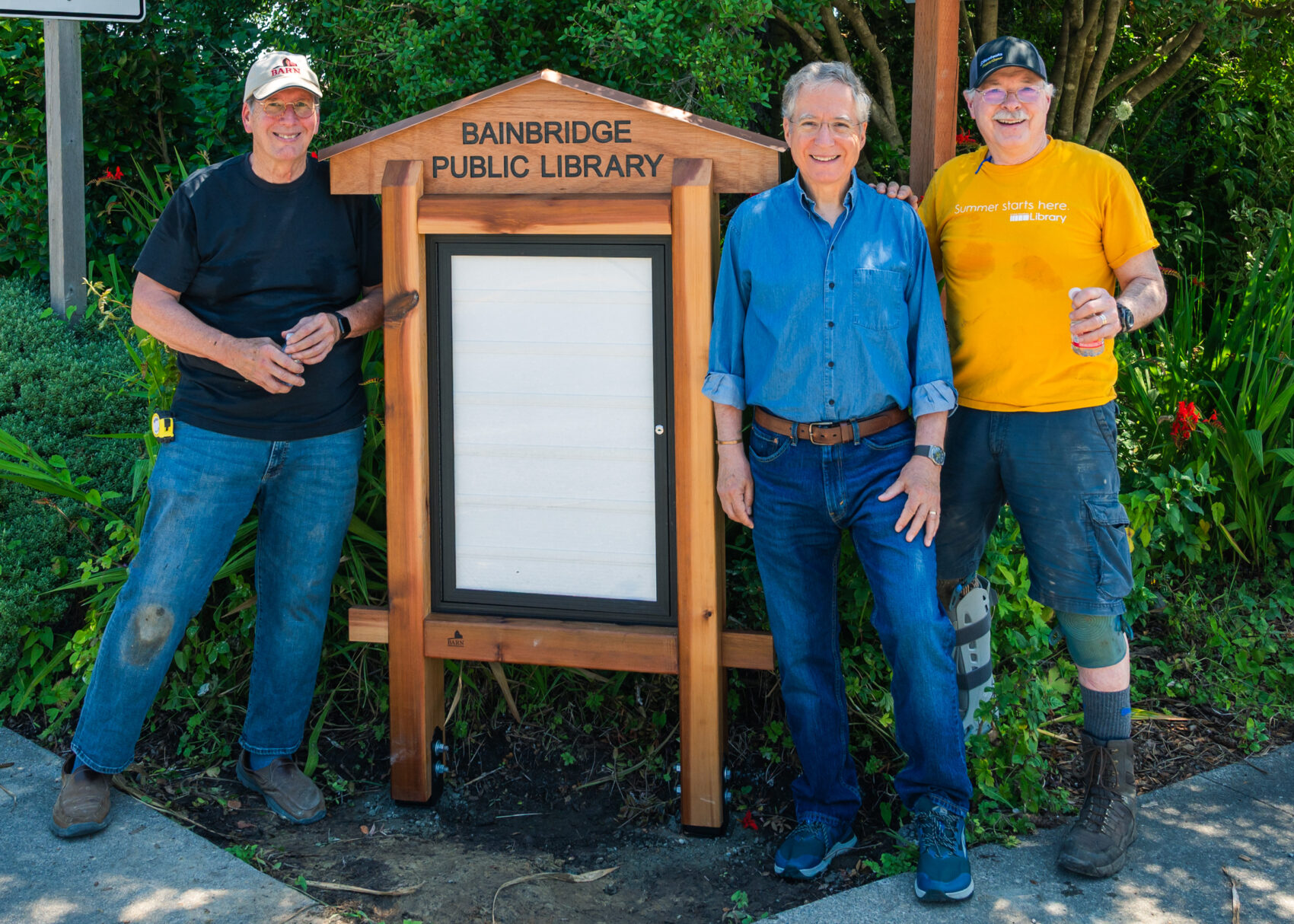 Friends of the Library Sign made by BARN