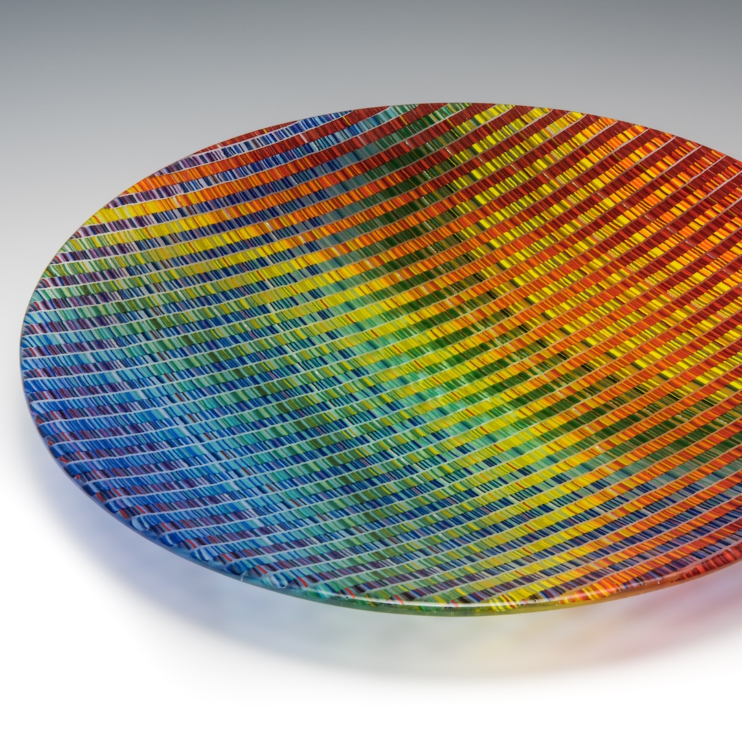 Tapestry fused glass by Richard Parrish