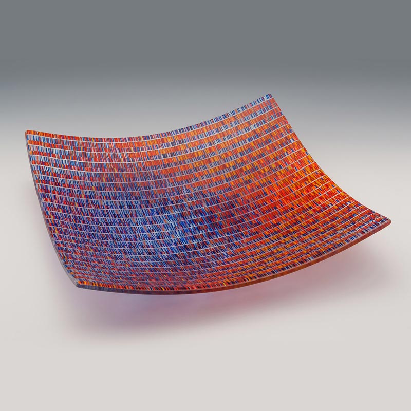 Tapestry glass piece by Richard Parrish