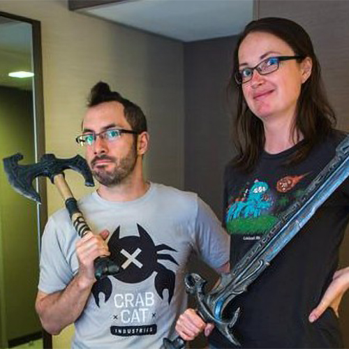 Bill and Britt from Punished Props Academy